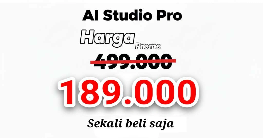 Contoh hasil kreasi dari AI Studio Pro