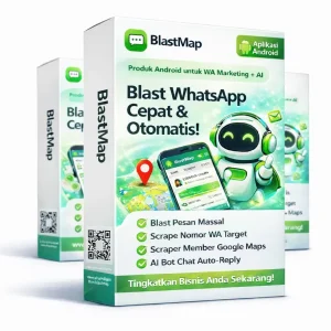 BlastMap (Broadcast WA dan Scraper Maps)